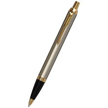 Ручка подарочная шариковая синяя, IM Brushed Metal GT, Parker