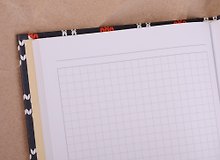 Книга для записей А5 80л кл. "Орнамент. Вязанные цветы" 7БЦ, с поролоном, выб.лак, мат.лам., блестки, Listoff