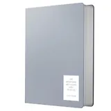 Записная книжка А6+ 136л кл. "NUANCES. Дымка" 7БЦ, иск.кожа, нашивка, скругл.углы, ляссе