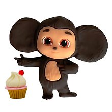 Фигурка Чебурашка, с аксессуаром молочный маффин, Funky Toys, (4х11х13), (CHE2403-2)