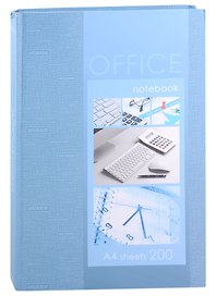 Книга для записей «Офисная классика. Голубая», А4, Проф-Пресс