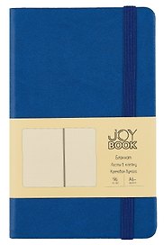 Записная книжка «Синее озеро» А6, 96 листов в клетку, экокожа, Joy Book