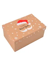Коробка подарочная "Дед Мороз. Happy New Year" 22*14,5*10см, Новый год, картон