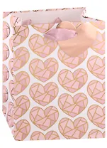 Пакет А5 23*18*10 "Shining hearts" жен., бум.мат.ламинат