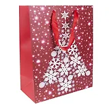 Пакет А4 26*32*12,5 "Елочка на красном" НГ, бум.мат.ламинат