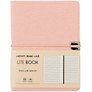 Записная книжка «Lite Book. Розовый» А6, 100 листов в линейку, экокожа, Listoff