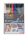 Маркеры акриловые 06цв "POSCA. Standard" 0,9-1,3мм, UNI
