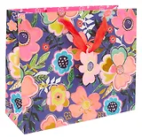 Пакет А4 26*31*12 "Цветы" жен., бум.мат.ламинат