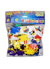 Конструктор пластмассовый Блоки (BEB0710-003) (300г.) (Bebelot) (упаковка)