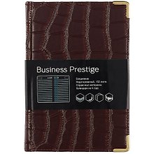 Ежедневник недат. А5 152л "Prestige. Impact" темно-коричневый, иск.кожа, поролон, мет.уголки, золот.срез, ляссе, Listoff