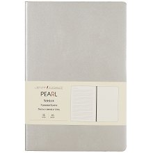 Ежедневник недатированный «Pearl» А5, серый, 96 листов, экокожа, Listoff