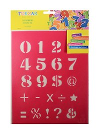 Трафарет «Цифры», 20х25 см, мягкий гибкий пластик, Kids creative