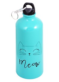 Бутылка с карабином Котик Meow (металл) (600мл) (12-16107-A600-A1)