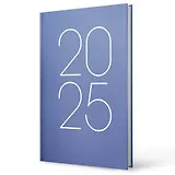 Ежедневник дат. 2025г. А5 160л "Soft Touch" ламинация, синий, 7БЦ, офсет