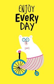 Блокнот Like. Enjoy every day (yellow) (А5), 64 стр.