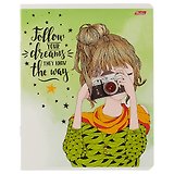Тетрадь общая «Follow your dreams» в ассортименте, 48 листов в клетку, A5 - Hatber