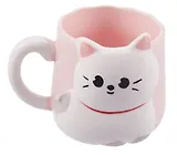 Кружка с ушками Кошка (керамика) (500мл)