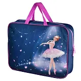 Папка для тетрадей А4+ "ПРИНЦЕССА-БАЛЕРИНА" 34,5*26*7см, полиэстер, водоотталкив. ткань, молния