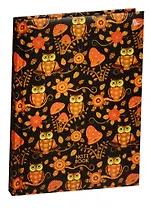 Книга для записей А5, 80л "Орнамент. Золотые совы"