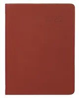 Ежедневник дат. 2025г А6 176л "Paragraph" миндальный, 7Б, тв.переплет, иск.кожа, термотиснение, покрытие Soft Touch, скругл.углы, тонир.блок, ляссе, инд.уп