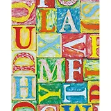 Книга для записей (евротетрадь), А5(167*210) 64л. клетка Графика. Яркие буквы ЕТИ564103