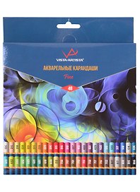 Карандаши акварельные "VISTA-ARTISTA" 48цв, Fine, к/к, ВКФ