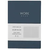 Книга для записей А5 80л лин. "Work book. No 3" иск.кожа, инт.переплет, тиснение фольгой, инд.уп.