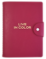 Бизнес-тетрадь А5 96л 140*200 "Color" малиновый, иск.кожа, мягк.переплет, полускр. спираль, клетка