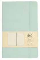 Книга для записей А5 96л тчк. "Joy Book. Сахарный лед" иск.кожа, тонир.блок, скругл.углы, ляссе, резинка, карман на задн.форзаце