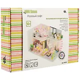 Интерьерный конструктор для творчества Румбокс Hongda MiniHouse Розовый лофт M035