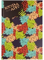 Ежедневник недат. А5+ 128л 167*246 мм "Extra Art. Красочные кошки" (творческий) 7БЦ, мат.лам, Listoff