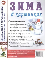 Зима в картинках. Наглядное пособие для педагогов, логопедов, воспитателей и родителей