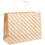 Пакет А4 22*30*11 "Gold stripes" нейтр. бум.мат.ламинат