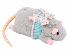 Мягкая игрушка Мышка с кружевной повязкой (серая) (22см) (12-G12-8)