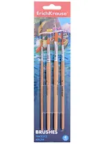 Кисти 04шт для акварели и гуаши, синтетика, ErichKrause