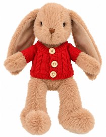 Мягкая игрушка Кролик в красной кофточке (30см) (12-0881-0455)