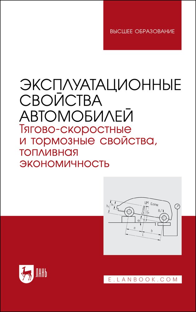 Эксплуатационные свойства автомобилей. Тягово-скоростные и тормозные свойства, топливная экономичность. Учебное пособие для вузов
Эксплуатационные свойства автомобилей. Тягово-скоростные и тормозные свойства, топливная экономичность. Учебное пособие для вузов