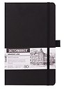 Скетчбук 9*14 80 листов "Sketchmarker" черный, нелинованный, 140г/м2, слоновая кость