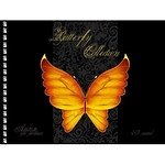 Альбом для рисования 40л А4 "Бабочки (Butterfly collection)" евроспираль, мел.картон, конгрев, мат.ламинация, выб.лак, Unnika