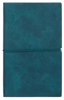 Ежедневник недат. А6+ 122x193 мм 120л "Наппа металлик" зеленый, кожзам, мягк.переплет, застёжка-резинка,офсет, ляссе