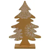 Ёлочка золотая с узором, 18 см