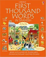 First Thousand Words in Spanish (Book with CD+ sticker dictionary + flashcards +stickers),