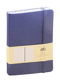 Книга для записей «Синий деним», А5, 96 листов, линованная, искусcтвенная кожа, Joy Book