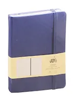 Книга для записей А5 96л лин. "JOY BOOK. Синий деним" 7БЦ, иск.кожа, тонир.форзац, тонир.блок 70гр/м2, скругл.углы
