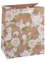 Пакет А5 18*23*10 "Белые розы" жен., бум., мат.плёнка