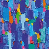 Скетчбук Эксмо А5, 80л. Лазурная палитра твердая обложка, без линовки, евроспираль