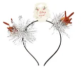 Ободок новогодний Рожки с мишурой (текстиль) (12-06141-P13)