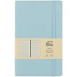 Книга для записей А5 96л лин. "Joy Book. Весеннее небо" иск.кожа, тв.переплет, ляссе, резинка, инд.уп.