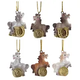 Фигурка декоративная подвесная Лошадка, 6 вариантов (3х1х4) (821423)