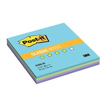 Бумага для заметок с клеевым краем Post it, 76х76мм, радуга акватик (голубой), 4цв., 100л., 654-RB-AQ-RU